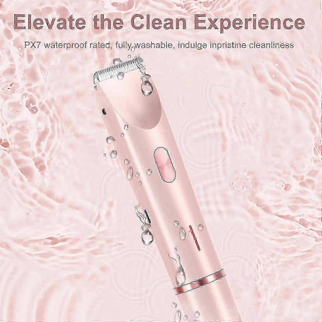 Glow Aura Bikini Shaver, GlowShave 2 1 female body shaving machine (pink)