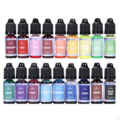 Kaarsenkleurstof 10 ml per stuk, pigment, kaarskleuring kleur fit doe-het-zelf kunst knutselproject,