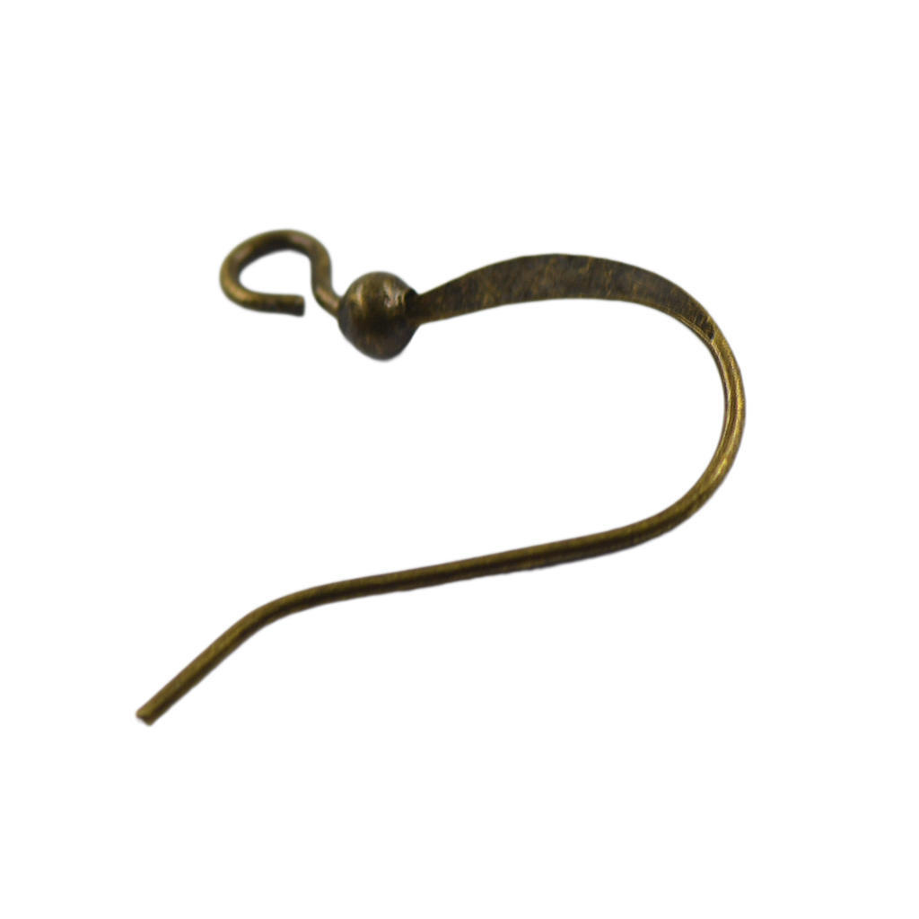 100 x Retro brons mässing örhängen krok kopplingar Smycken gör