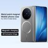 For Magsafe Hinge Protection Case For VIVO X Fold 6 Magnetic Metallic Paint Hard PC Flip Folding Phone Cover For VIVO X Fold6