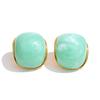Yhpup 10 Color Acrylic Resin Y2K Earrings for Women Gold Color Stainless Steel Spring Summer Candy Sweet Jewelry