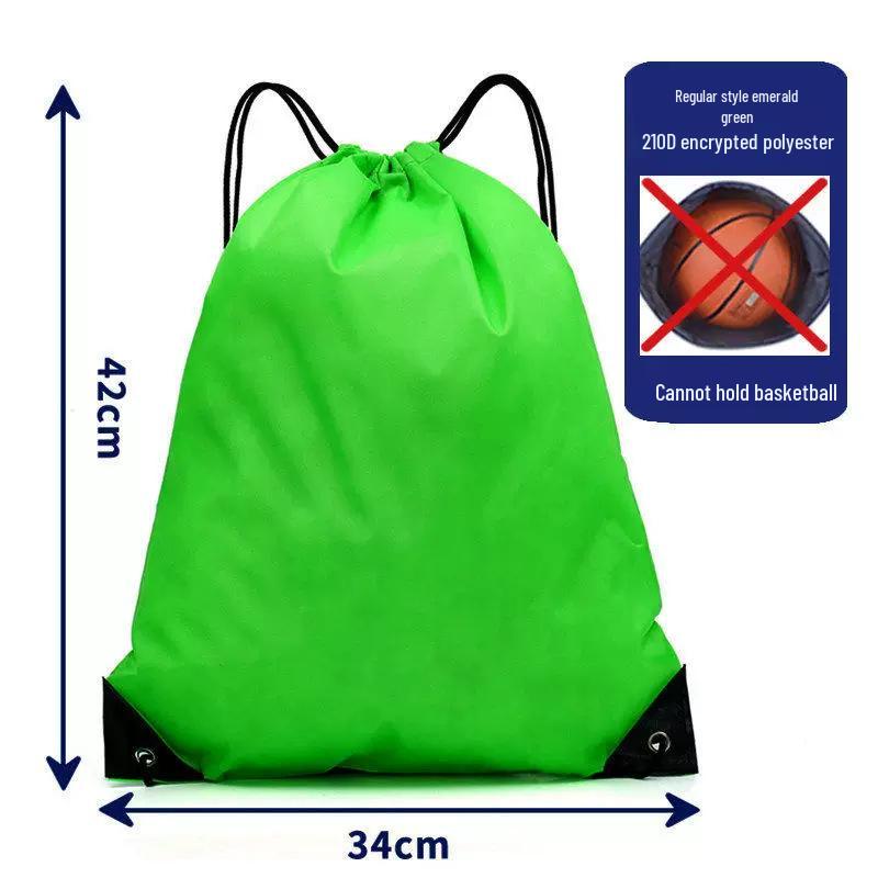 Customizable Waterproof Oxford Large Capacity Drawstring Backpack with Logo Print