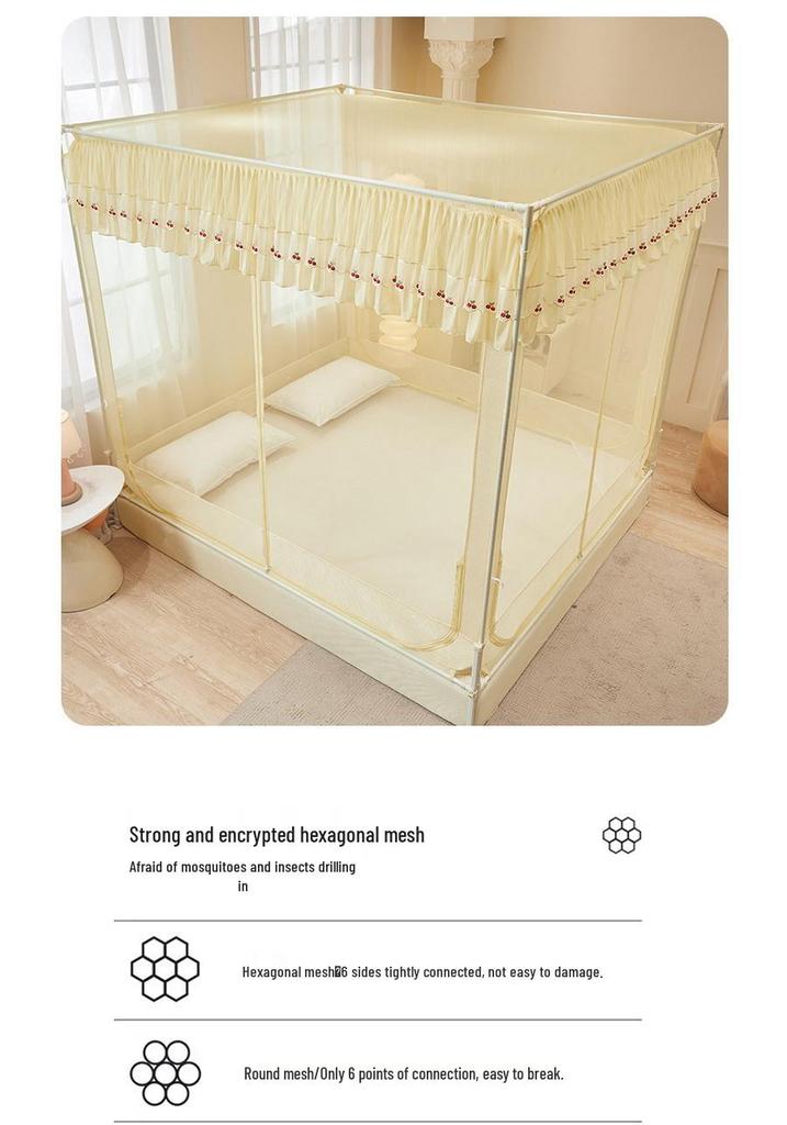 Class A Lace Anti-Fall Mosquito Net: Stylish Three-Door Bed Canopy for Kids' Bedrooms, 2026 Edition