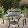 Garden Planter Silver 50 X 50 X 15 Cm Galvanized Steel