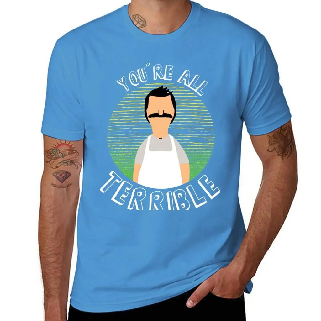 Bob Terrible Tshirt Blanks Oversized Unisexs Clothing