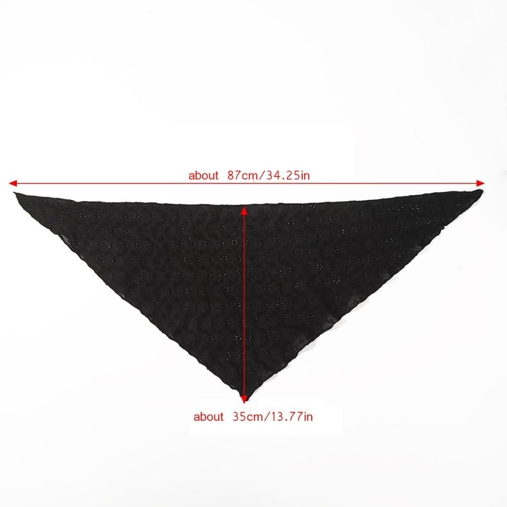 Solid Color Triangular Scarf Fabric Flower Hair Accessories Headwear  Girl Accessories