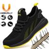 Men's Light and Comfortable Four-season Non-slip Work Shoes Anti-smashing and Anti-piercing Steel Bag Head Safety Shoes