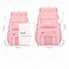 Pink Waterproof Wear-resistant Leisure  School Bags Primary School Girls' After-school Tutoring Shoulder Bag Lightweight Nylon Material Bookbag