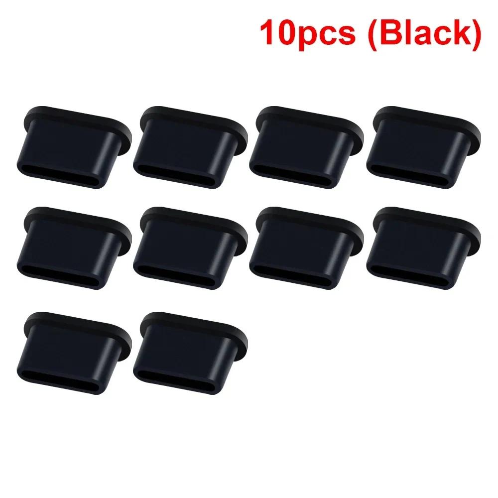 1-10pcs Type-C Dust Plug USB Charging Port Protector Silicone Anti-dust Plug Cover Cap for Samsung Huawei Xiaomi Phone Dustplug