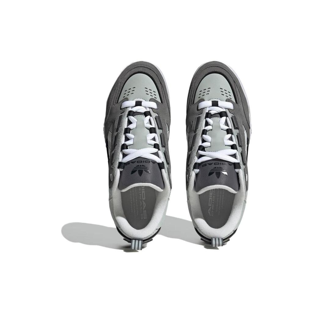 Adidas Originals Adi2000 Fabric Synthetic Leather Comfortable Durable Low-Top Skate Shoes Unisex Sneakers Gray Green IG1028
