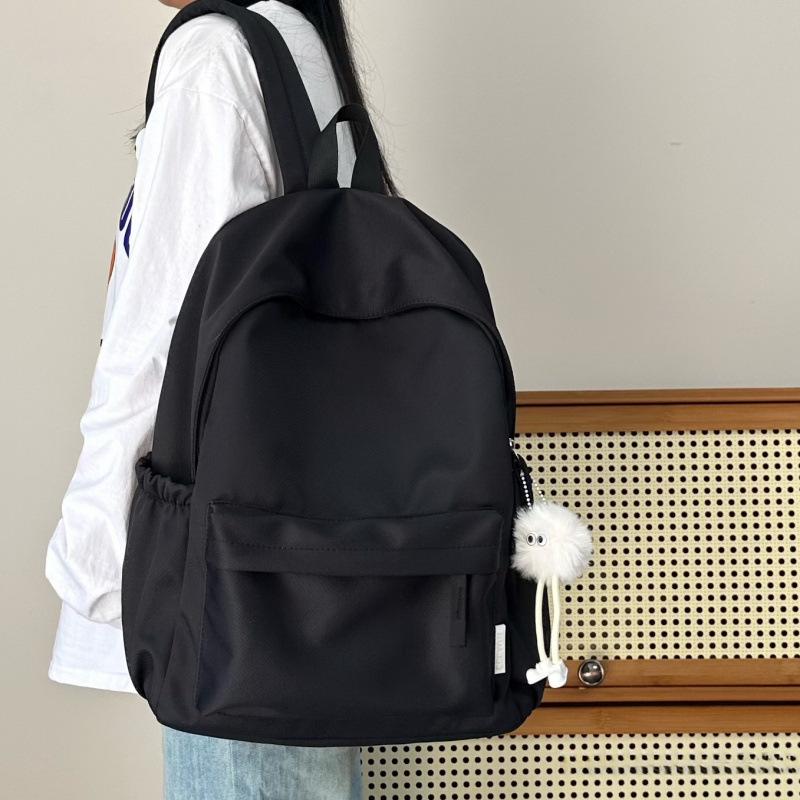 Stylish Solid Color Backpack for Junior High Girls & College Students