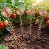 3 STuks Duurzame Tuinbouw Spiraalantennes Koperen Plantensteun Frame Bonsai Bevestigingsstok Bloem