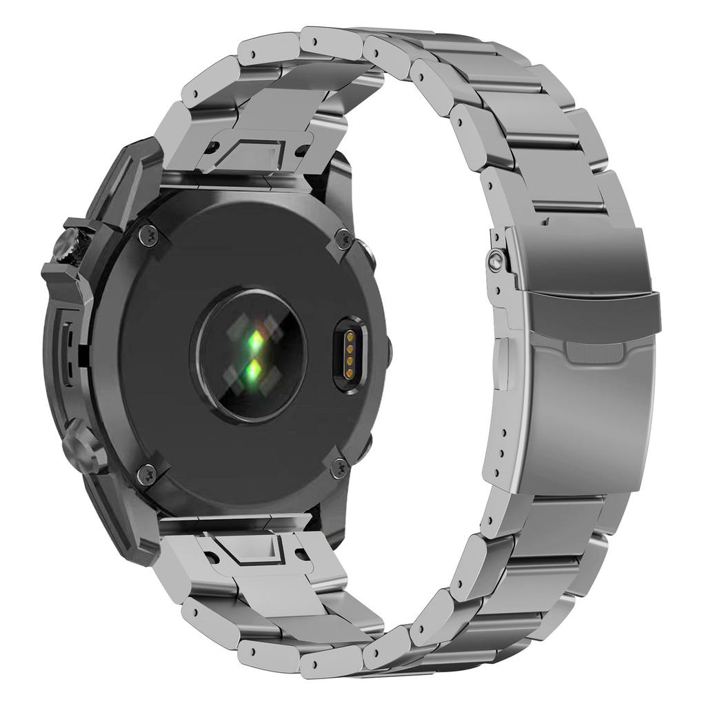 22mm Quick Release Watch Band for Garmin Fenix 8 Pro AMOLED 47mm/8 47mm/Fenix E 47mm Titanium Alloy Strap with Double-Fold Buckle