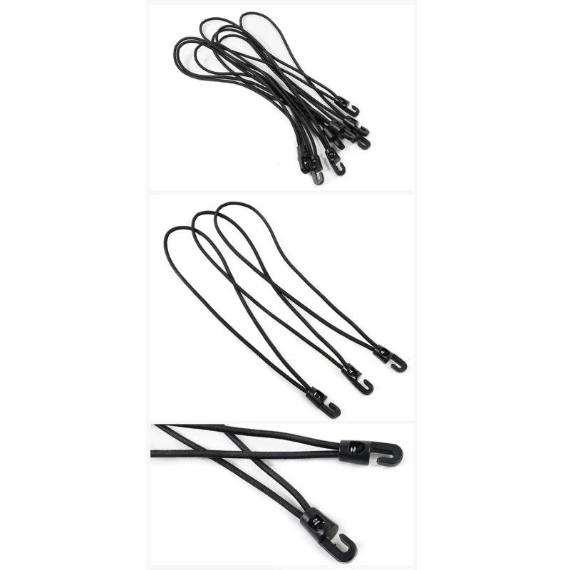 20pcs Elastics Tension Straps With Hook 10cm Sturdy Rubber Expanders Accessory for Tarpaulin Tents Banners Outdoor Use