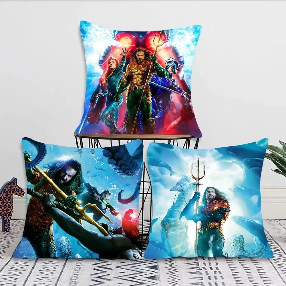 A-Aquaman And The Lost Kingdom Movie Pillow Bedroom Sofa Leisure Comfort Cushion Car Living Room Home Decoration