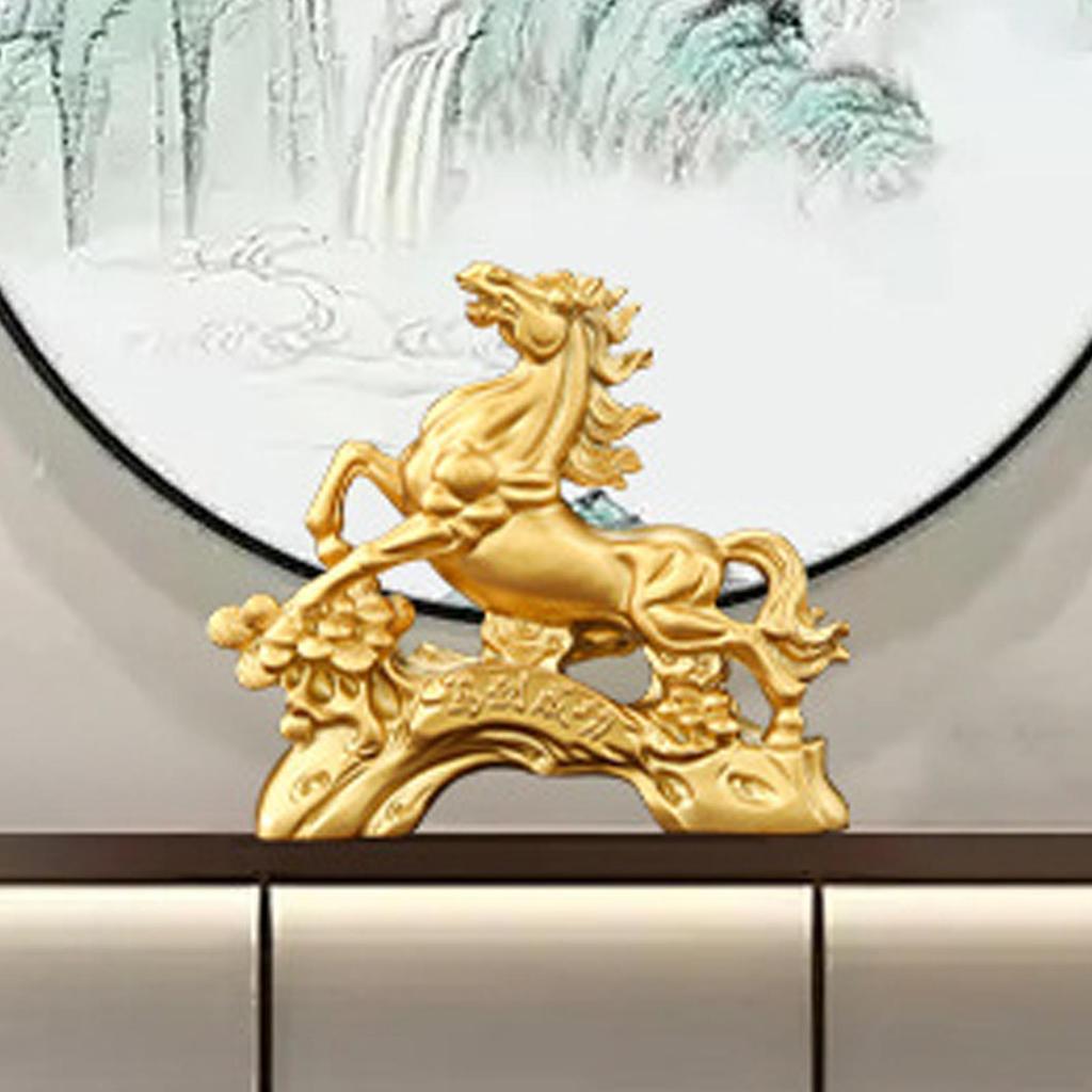 Horse Figurines Auspicious Blessing Animal Ornaments 2026 Chinese Horse Mascot Small Figurines For Bedroom Living Room Desk