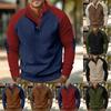 Spring/Autumn New Arrival Men's Outdoor Raglan Sleeve Casual Stand Collar Loose Fit Corduroy Colour-Block Hoodie