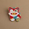 New Year and Spring Festival Lion Awakening Cute Clothing Cartoon Brooch Pin Badge