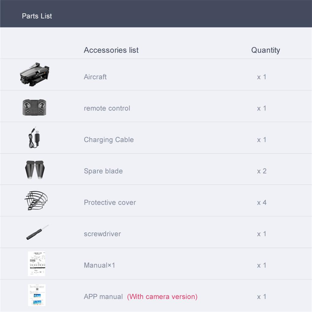 Altitude Hold Headless Mode Foldable Drone Quadcopter Remote Control Aircraft