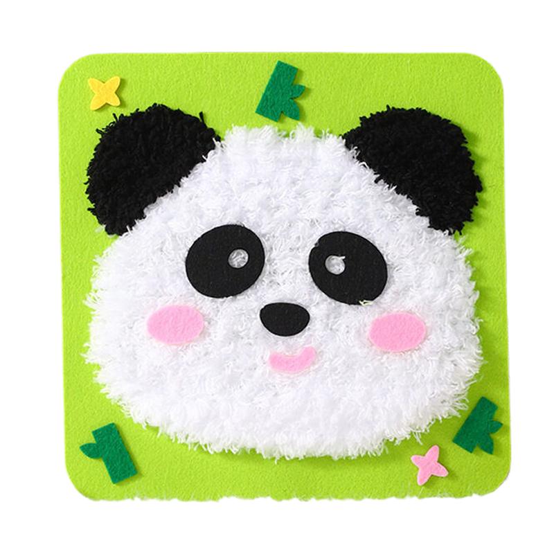 Diy Embroidery Doll Set For Kids, Sewing Arts And Crafts Kit, Easy To Do Cartoon Animal Sewing Projects Yarn Board