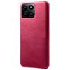 For Honor Play 60 Plus 5G Case Calf Texture PU Leather Hard PC Protective Phone Cover