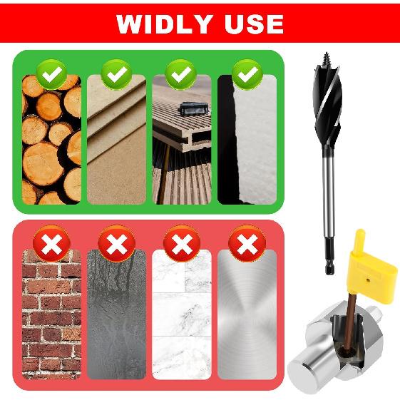 Woodworking Chamfer Reamer Tool, Bench Dog Hole Chamfer Reamer Tool with Alloy Blade, Precise Stainless Steel Remove Burr Tools 19mm/20mm for