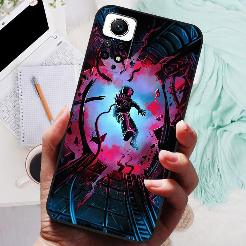 Cover For Redmi Note 12 Pro 4G Case Silicone Painted Soft Protective Black Coque For Xiaomi Redmi Note12 Pro 4G NFC Cartoon TPU