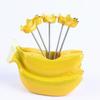 Creative Heart-Shaped Fruit Skewer Set - Stainless Steel Forks for Restaurants & Gifts