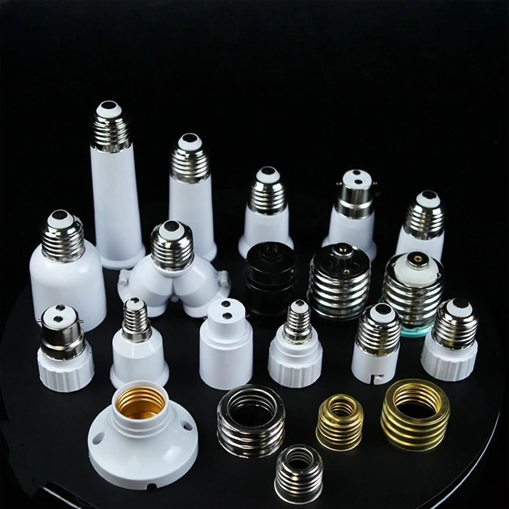 1Pcs E27 Double Headed E27 Base Socket Splitter E27 Bayonet Conversion Extended Extension Roller Converter Light