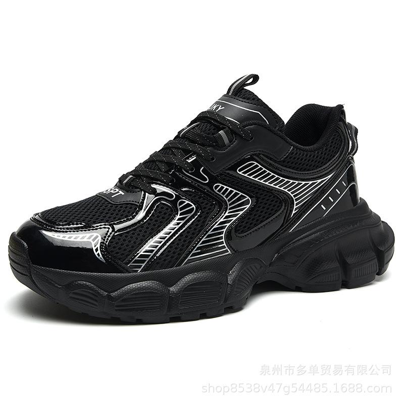 High-quality college style low-top thick-soled cushioning sneakers outdoor lightweight and comfortable casual dad shoes
