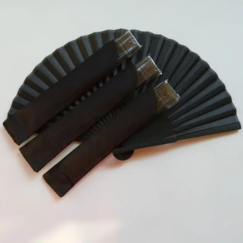 Chinese Style Black Vintage Hand Fan Folding Fans Dance Wedding Party Favor  Chinese Dance Party Folding Fans KTY