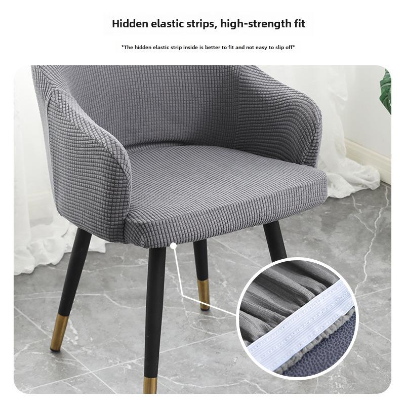 Modern Elastic Full-Armrest Chair and Stool Cover