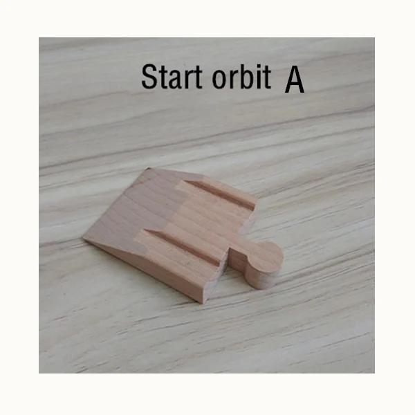 DIY Children Wooden Train Rail Track Accessories Toy Cross Track Railway Toys Compatible All Track for Kids Boys & Girls Gifts