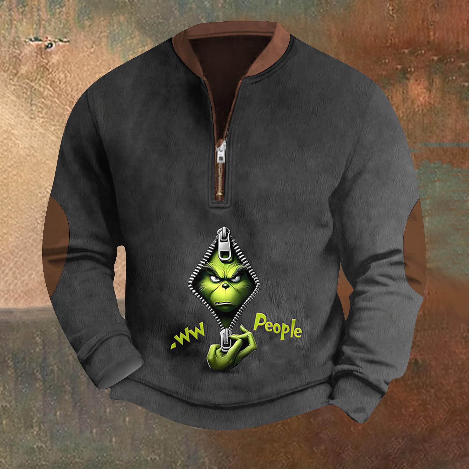 

Мужская повседневная толстовка в стиле ретро с градиентным принтом XL чёрный