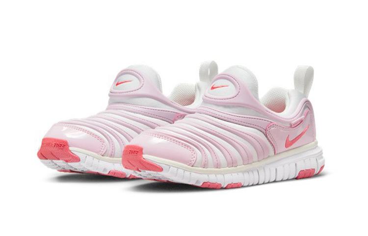 Nike Dynamo Free Caterpillar Cushioning Abrasion Resistant Support Low Top Kids Lifestyle Shoes Pink Kids' 343738-100