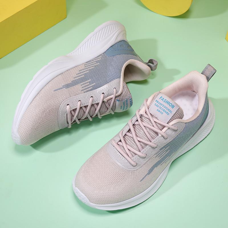 Summer Knitted Sports Shoes for Women – Lightweight Breathable Running & Outdoor Training