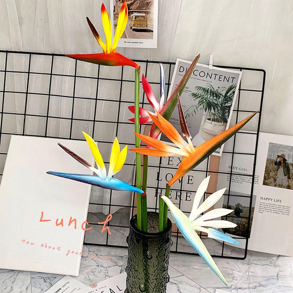 Artificial Flower Bird Of Paradise Fake Plant Silk Strelitzia Reginae Home Decor Dried Flowers Hot Room Decor Home Accessories
