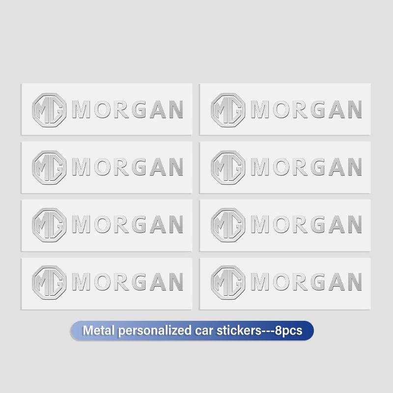 4/8PCS Car Metal Stickers Universal Auto Emblem Decals Accessories For MG Morgan Pilot GT 3 6 5 7 HS ZS ZX EHS Phev bso1