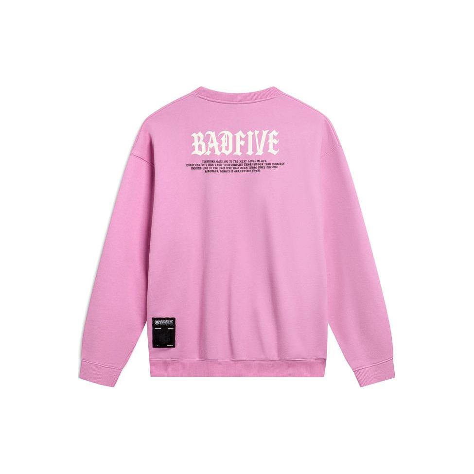 Li Ning Badfive Sweatshirt Unisex Dream Pink AWDTB87-2