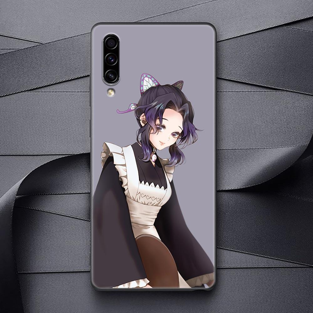Sexy Mädchen Dämon Slayer Anime Telefon Fall Für Samsung Galaxy A90 A80 A70 A70S A60 A50 A40 A30 A30S A20S A20E A10 a10E Schwarze Abdeckung
