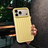 Housse de téléphone de bagage de luxe Business en alliage d'aluminium à rayures ondulées 3D pour iPhone 17 Pro Max 16 15 14 13 Couvercle arrière avec étiquette et boîte d'emballage d'origine
