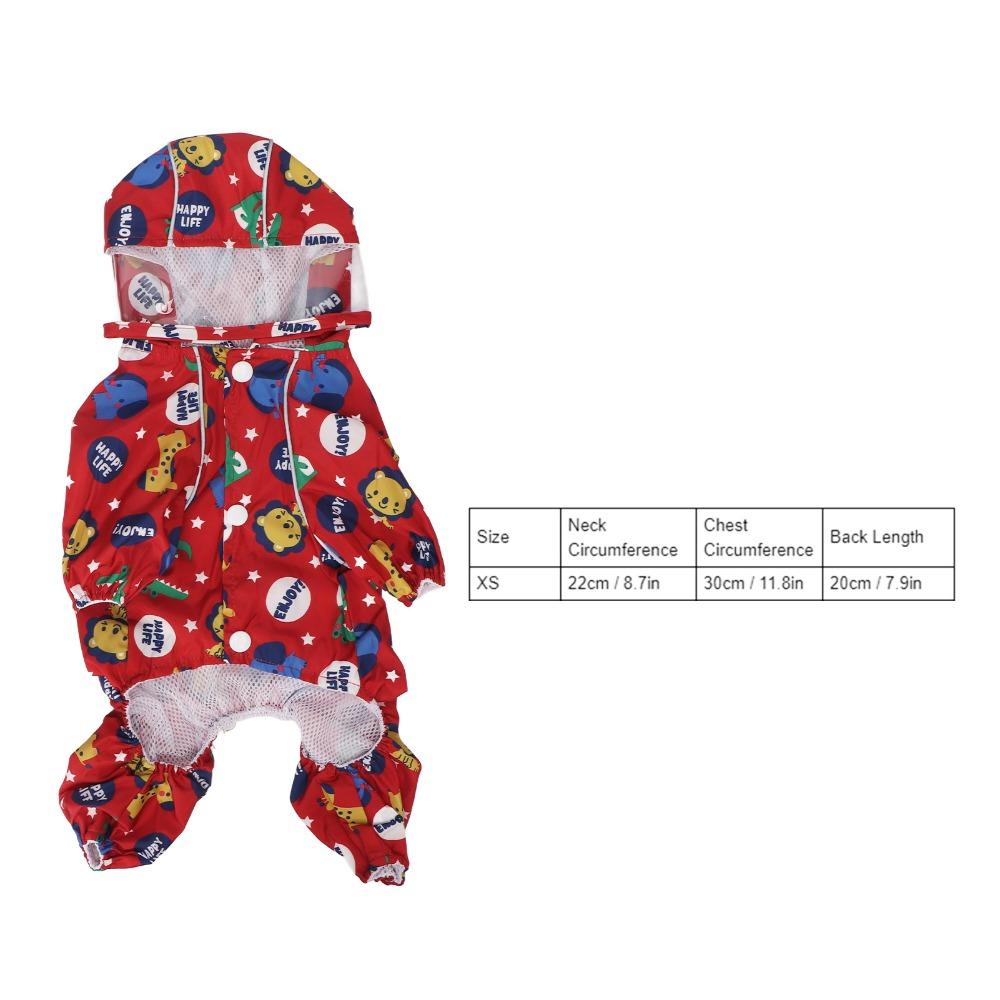 Full Belly Wrap Pet Rainwear Foot Cover Integrated Dog Poncho Pet Rain Coat  Rainy Day Outdoor Trip