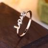 1Pc Delicate Ring Micro Inlaid Synthetic Zircon Simple Ring Design Elegant Jewelry