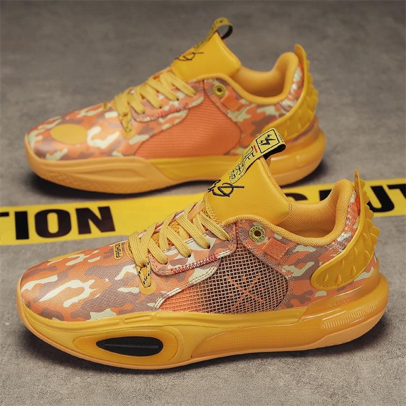

Practical professional sneakers, 11 basketball shoes for men and women, friction sound, low-top breathable children s men s sneakers 44 жёлтый