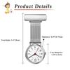 Nurse Watch Upside Down Waterproof Analog Safety Nurse Watch Pin Type Pocket Watch Pocket Watch Quartz Nurse Watch Nurse Goods Perfect Gift for Nurses