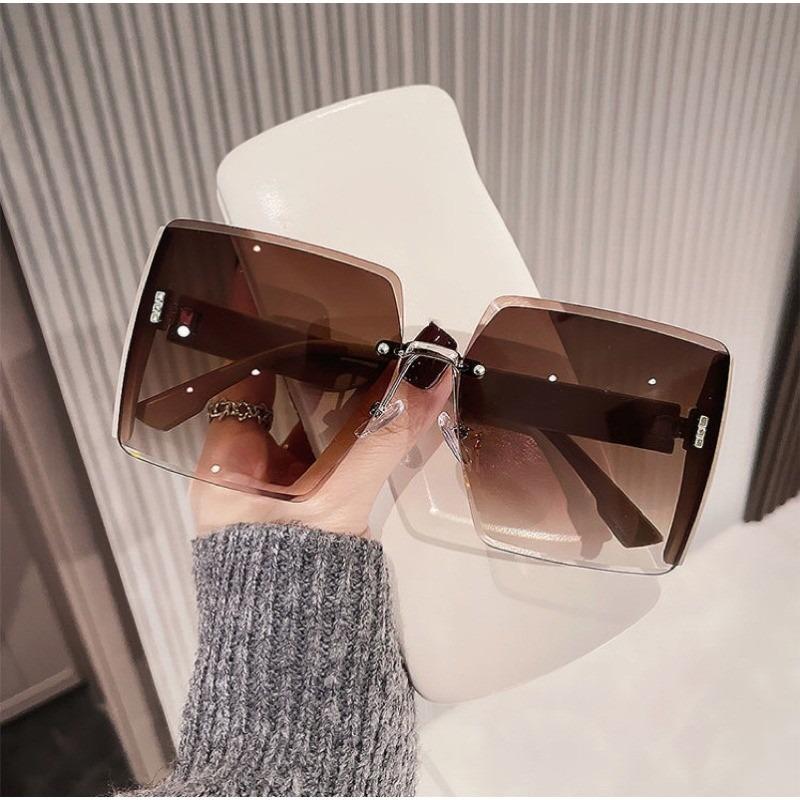 Oversized Square Sunglasses Women Luxury Brand Fashion Large Frame Sun Glasse
