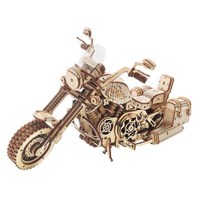 פאזל עץ של Robottime Mechanical Gears 3D (אופנוע)