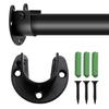 Heavy Duty Closet Rod Bracket with Screws Closet Rod Brackets End Supports Suitable for Closet Rod