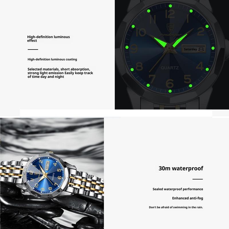 New Top Brand Watch Women's New Waterproof Double Calendar Women's Watch Fashion Digital Disk Wrist Watch