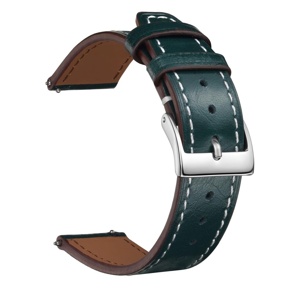 High-End First-Layer Leather Strap, Suitable For 20Mm22Mm Unisex Multi-Color Square Tail Leather Watch Strap Chain